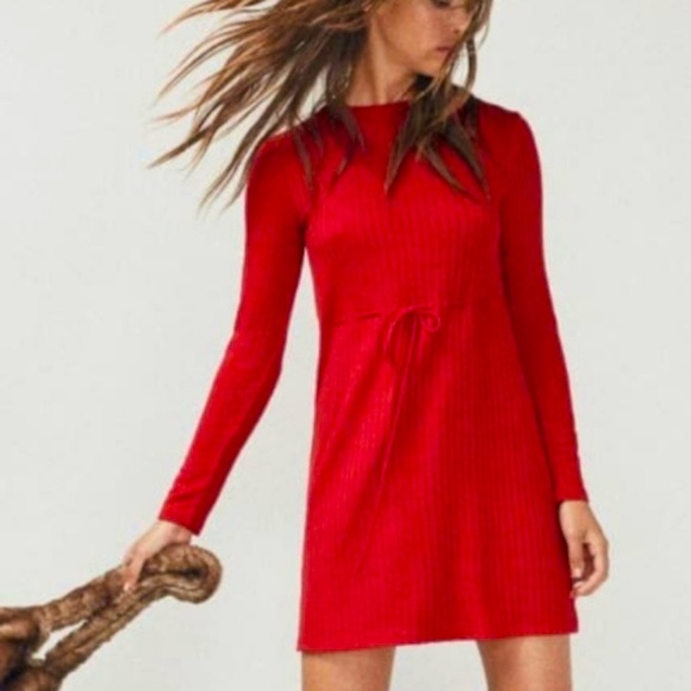 Reformation Shira Mini Dress - Red